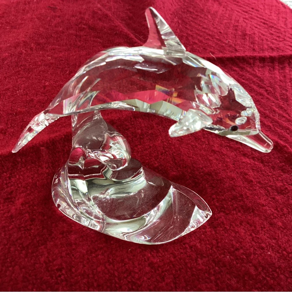 Swarovski Clear Crystal Dolphin Sculpture
